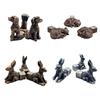 3pcs Flower Pot Feet Animal Plant Pot Feet Flower Pot Support Turtle Ornaments Animal Resin Ornaments
