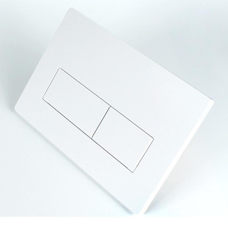 Upgrades Water Tank Button Panel Plastic Construction Easy Installs Strong Bathroom Flush Panel for Bathroom
