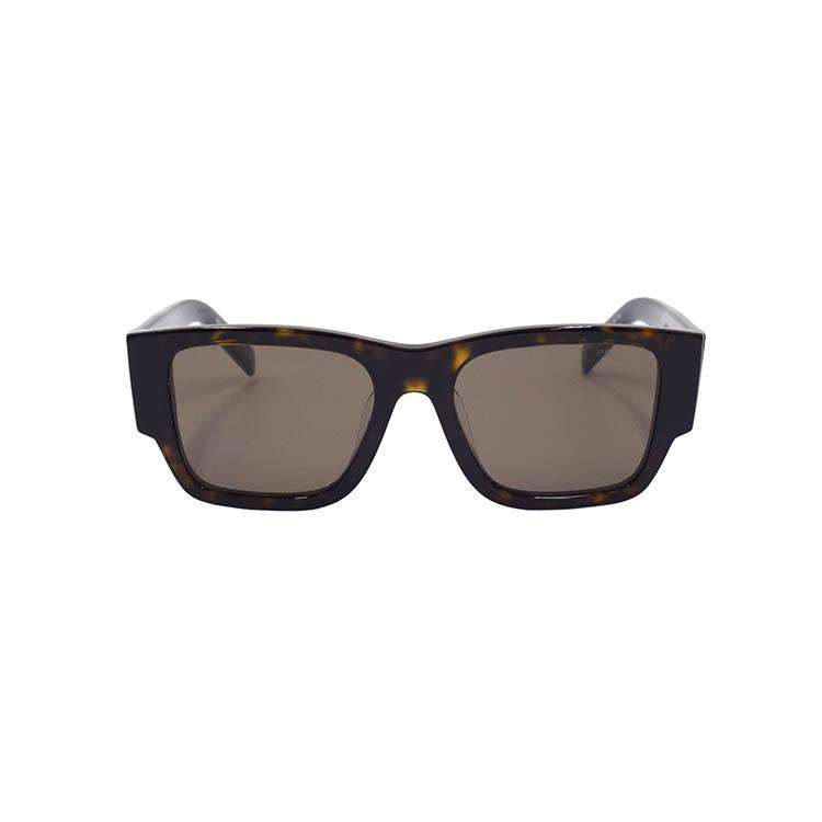 Prada Catwalk Fashion Rectangular Sunglasses Men Sunglasses Tortoise SPR10Z-F-2AU-06B