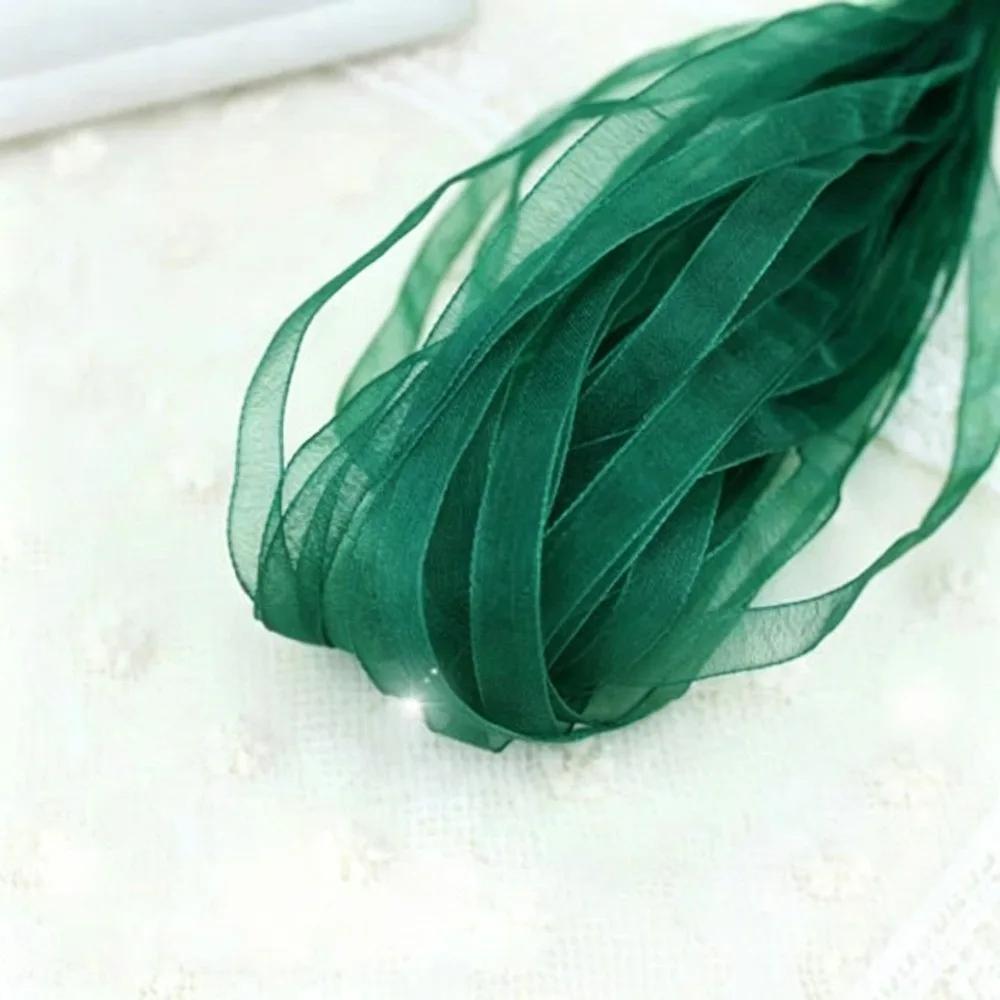 Nastri in Filo a Coda di Pesce da 10 Iarde Bordo Ondulato Pieghettato Nastro in Chiffon Materiale per Confezionamento Regali Decorazioni Fiori per Matrimoni Feste di Compleanno Fai da Te
