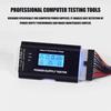 Computer PC Power Supply Tester Connector Power Supply Tester LCD Screen Diagnostic Tester Aluminum Enclosure