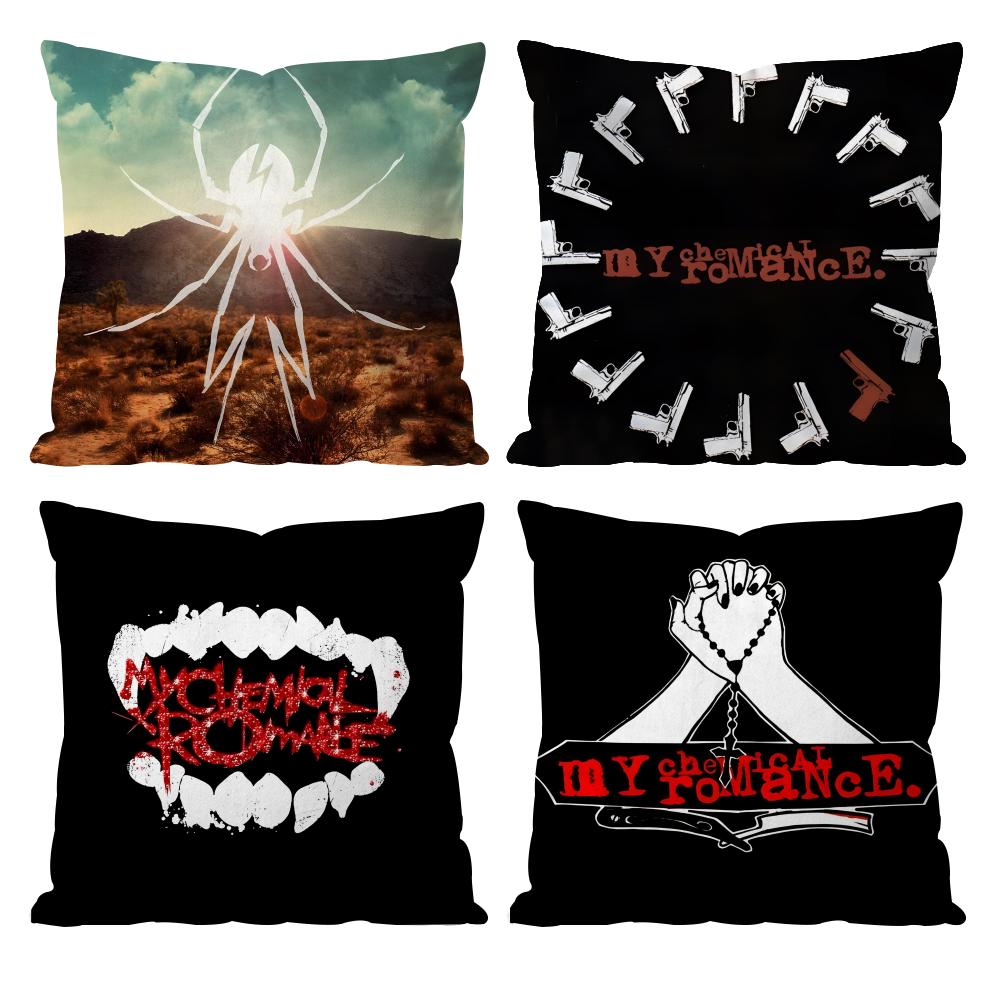Band My C-Chemical RomanceS Cushion Cover Pattern Printed Pillowcase for Living Room Sofa Cushion Cover & Bedroom Decor
