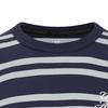 Under Armour Sports Club Round Neck Drop Shoulder Striped Short Sleeve T-Shirt Unisex T-Shirts Navy-Blue 6006003-410