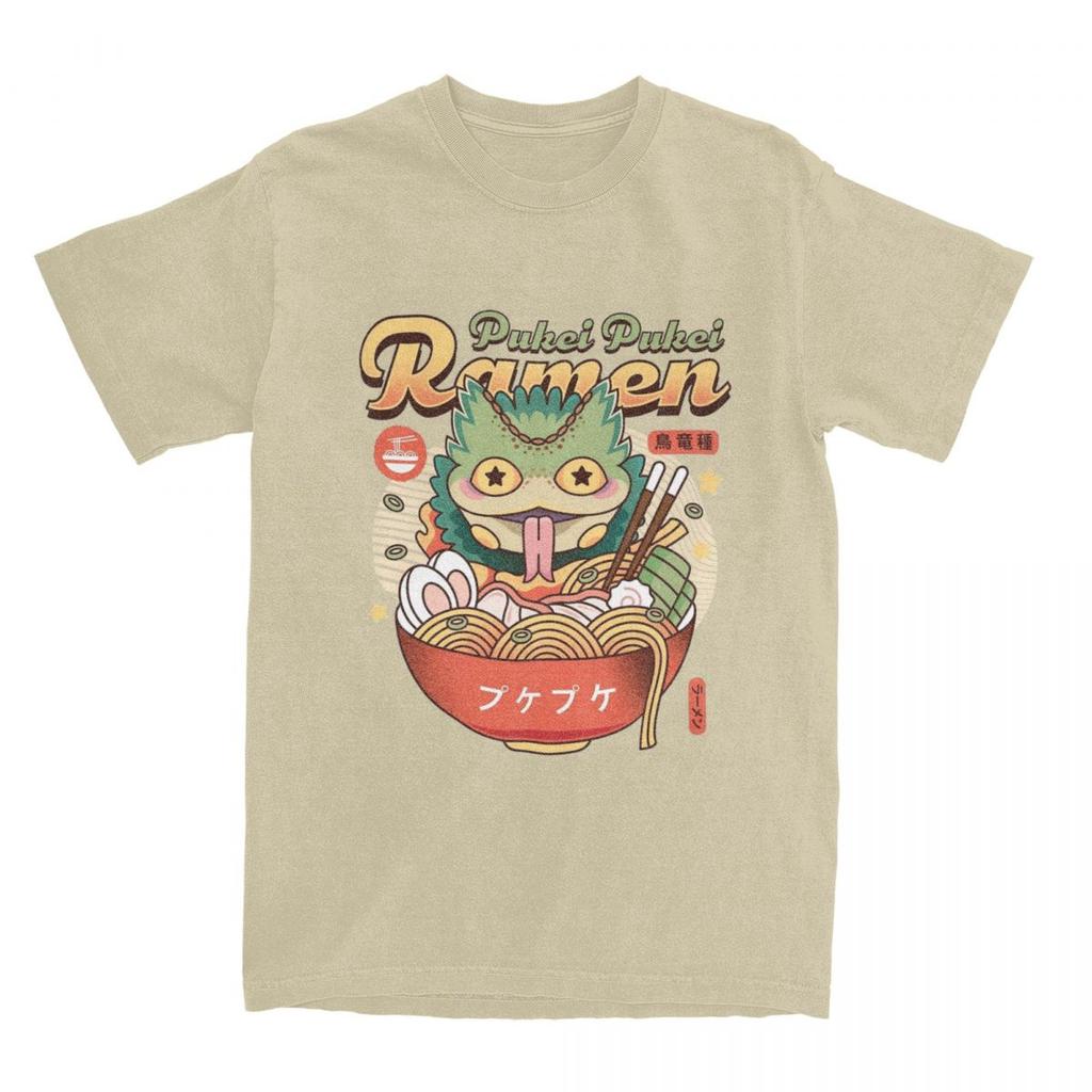 Pukei Pukei Ramen T-Shirt Monster Hunter Game T-Shirts Short Sleeve Y2K Fun Tops Beach Pure Cotton O-Neck Plus Size Top Tees