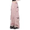 Pantalones Casuales de Verano Finos Dulces Frescos de Cintura Alta para Mujer Street Rectos Holgados Pierna Ancha Pantalones Cargo Pantalones Y2k Chica Caliente