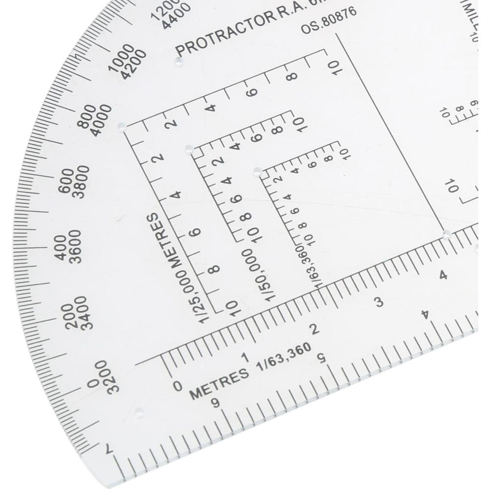 Map Reading Ruler Protractor Military Protractor Coordinate Scale for Topographical Map Reading and Land Navigation