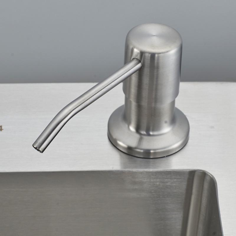 Aquarium Liquid Soap Dispenser Extension Tube with Stainless Steel Pump for Kitchen Sink Detergent Bottle