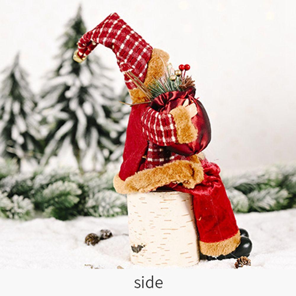 Xmas Tree Ornament Figurine Santa Claus Doll Santa Figure Kids Gift Merry Christmas Decorations