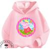 New Design Kids Hoodie Cute Cartoon Print Autumn Winter Casual Hooded Street Wear Peppa Pig Boys Girls