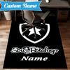 Custom Name Botafogo Emblem Pride Rug Game Carpet, Floor Mat for Bedroom Living Room Entryway Rug, Home Decor Idea Gift for Christmas birthday