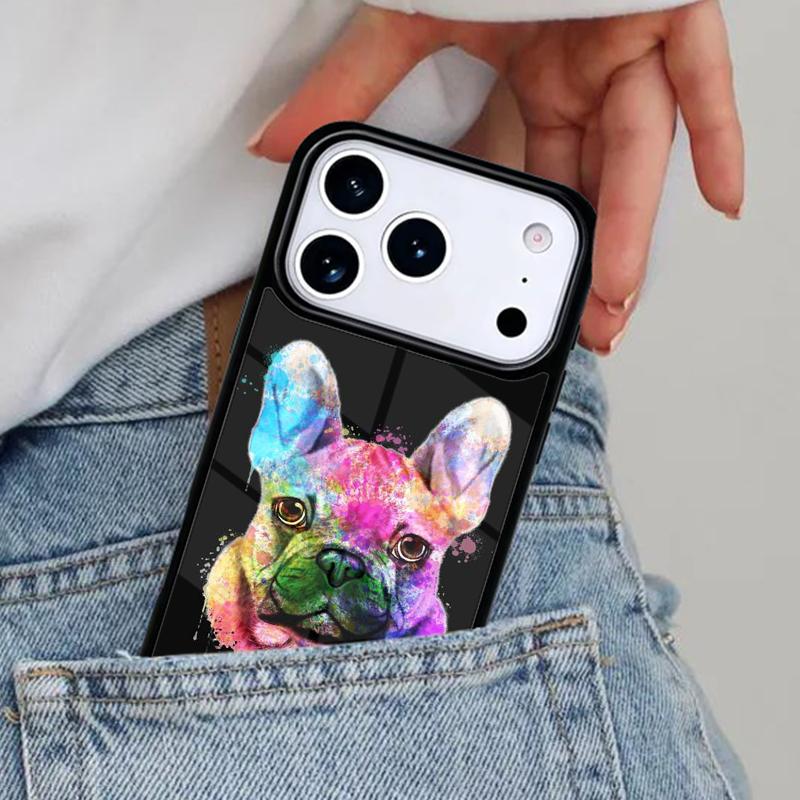 Cute French Bulldog Boston Terrier Phone Case for iPhone 16e 15 14 13 12 17 Pro Max Plus Air 17pro Cover Coque
