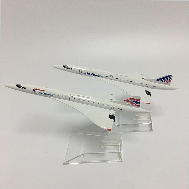 Jason Tutu 16cm Concorde Airplane Model Aircraft Diecast Model Metal 1:400 Airplane Air Bus A380 Toy Gift Collection
