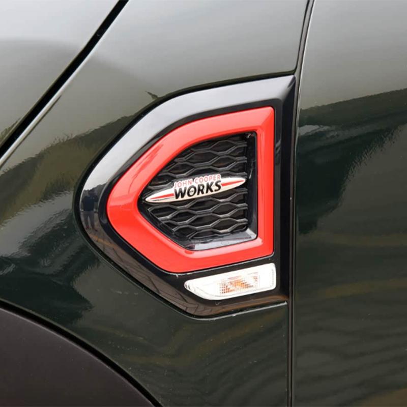 3D Metal Car Stickers Grille Badge Logo Works Emblem Decal For MINI Cooper JCW S F54 F56 F60 R50 R53 R55 R56 R57 R60 Accessories