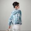SOFSIL Damen Kapuzenjacke mit Print aus Seide