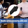 900D Nylon Mic Storage Pouch Microphone Organiser Bag with Broad Nonslip Bands and Shockproof Structure Black