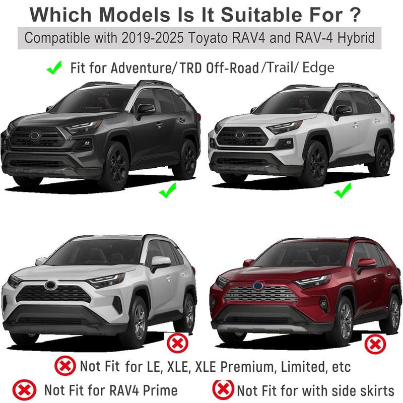 4pcs For Toyota RAV4 XA50 Adventure TRD Off-Road EDGE TRAIL  - 2025 Front Rear Mud Flaps Splash Guards 2024