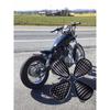 Motorcycle Leather Saddle Seat Retro Black Leather Solo Seat for Harley Custom Chopper Bobber Honda Yamaha Kawasaki Suzuki