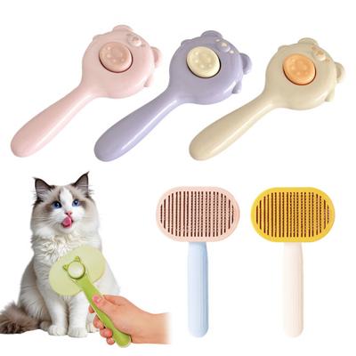 Pet Brush for Shedding Self-Cleaning Grooming Brush Cat Shedding Comb Removes Loose Fur for Long Short Hair Dogs Cats