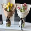 10 Stück Mehrstieliger Blumenstrauß Verpackungsbeutel OPP Frischblumenverpackung Neue Rosenverpackungsbeutel Hochzeit