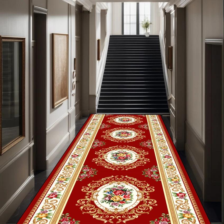 Classical Luxury Runner Carpet Hallway Decoration Home Carpets for Living Room Large  Passageway Floor Mats Long Corridor Rug