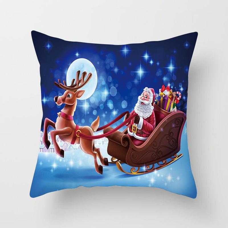 Festliche Weihnachtskissen Nordische Weihnachtsbäume Druck Kissenbezug Nachttisch Zuhause Rückenabdeckung
