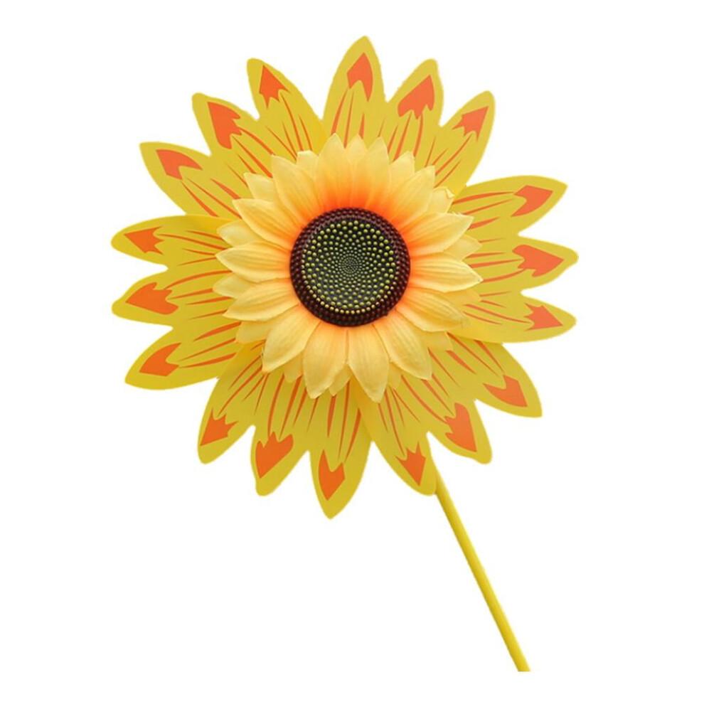 WSRRDRECVHi Sunflower Patio Lawn Pinwheel Wind Spinner Garden Windmill For Garden Party