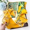 Palace Wall White Plum National Tide Chinese Ancient Style Hangzhou Silk Scarf Mulberry Silk Women Hangzhou Silk Double Silk Long Scarf Scarf