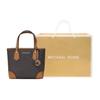 Michael Kors MK Eva Monogram Vintage Leather Tote Bag Women tote Dark-Brown 30F9GV0T1B-252
