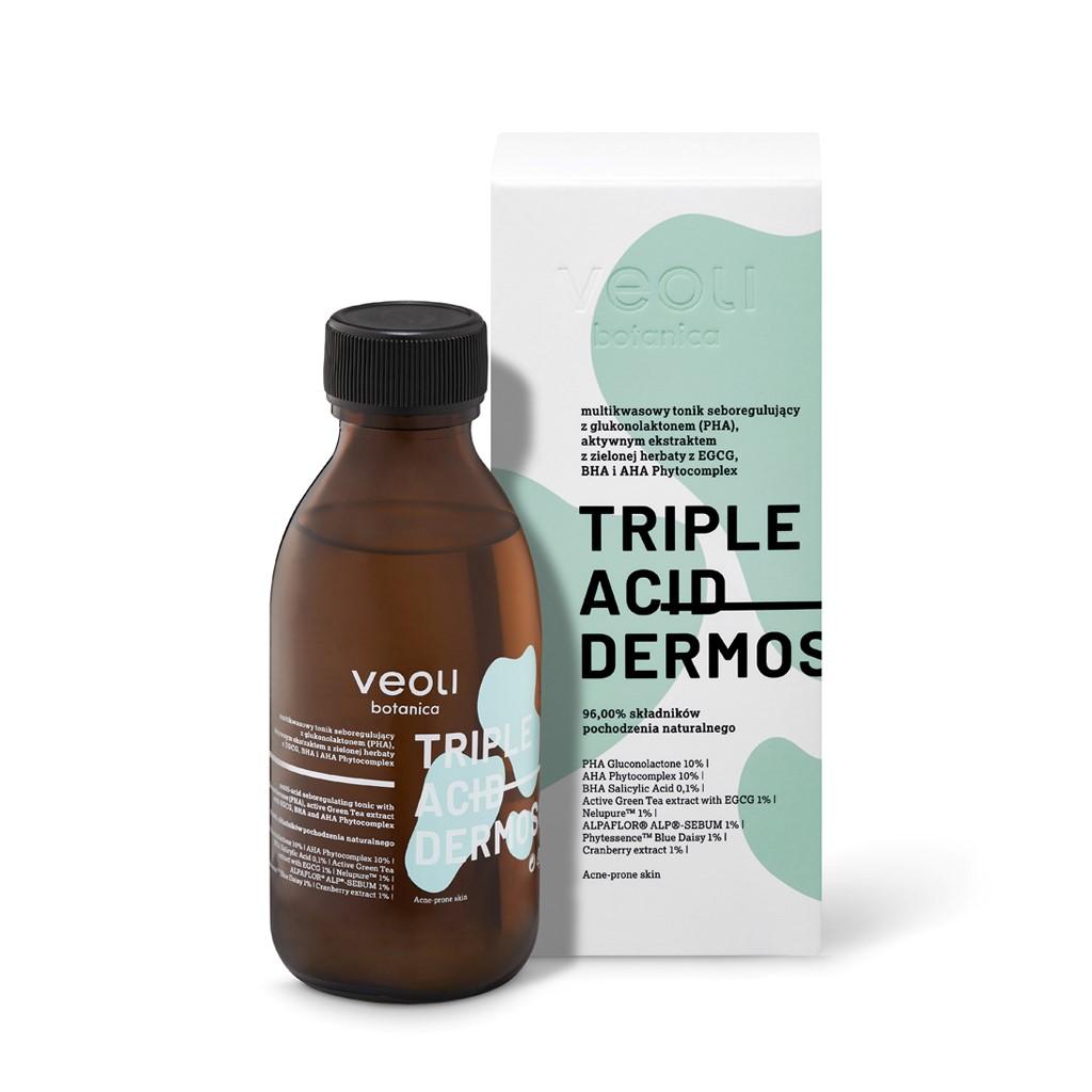 

VEOLI Botanica Triple Acid Dermosolution Multikwasowy Tonik Seboregulujący, 150 ml