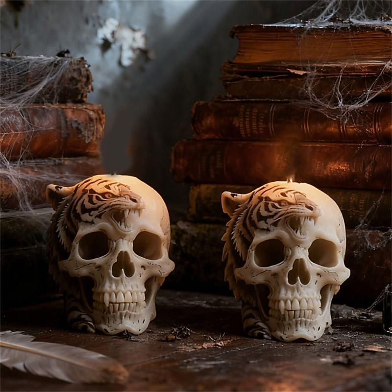 Halloween Skull Silicone Molds Easy Demolding Professional Silicone Mould for Making Candle Soap Chocolate Resin Casting