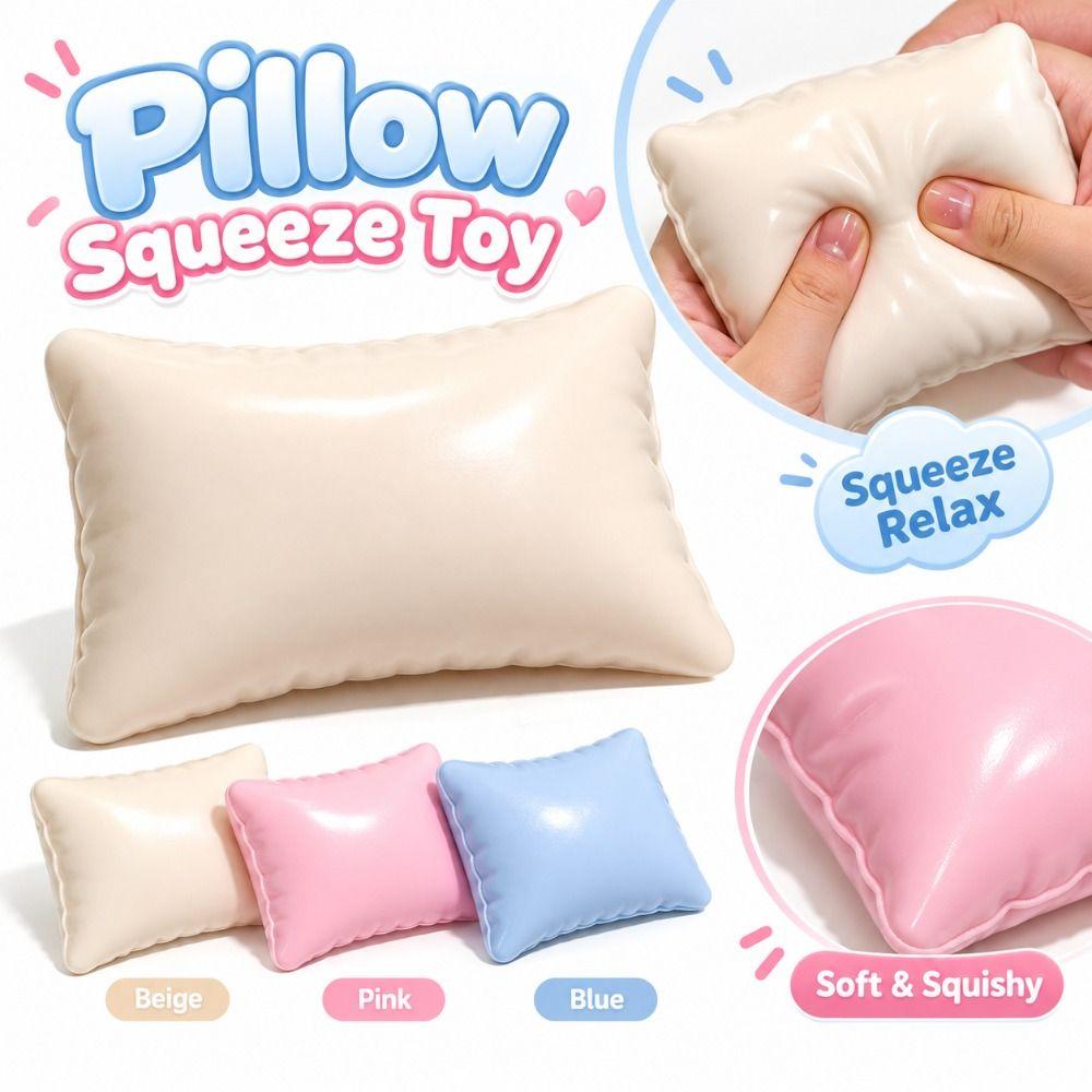 Slow Rebound Simulation Pillow Squeeze Toy TPR Decompression Toy New Stress Relief Toy Kids Adults