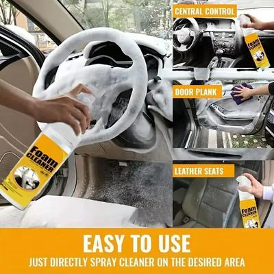 Car Interior Cleaning Agent, Special Car Wash Solution, Leather Ceiling Multi-function Foam Cleaning Artifact Accessories