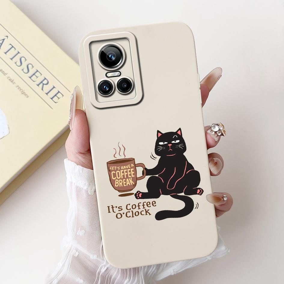 For Realme GT Neo 3 Case RMX3561 RMX3560 Shockproof Cover Fashion Tulip Soft Silicone Matte Phone Cases For Realme GT Neo3 Coque