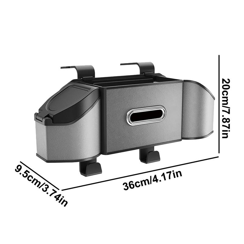 For All Fit Back Seat Organizer Bag For Car PU Leather Storage Bag Waterproof Backseat Car Organizer Multipurpose Seat Organizer