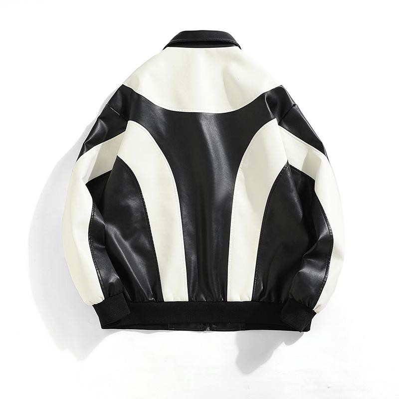 Autumn and Winter Hip Hop Mens Faux Jacket Padded Windbreaker Motorcycle Biker Bomber Coat Women