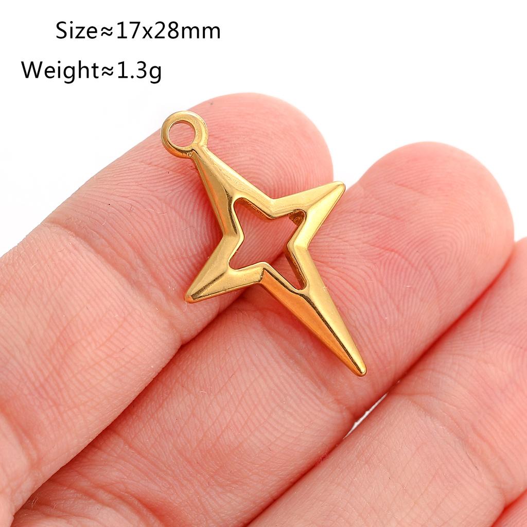 3Pcs Stainless Steel Universe Ocean Animal Pendants Charms DIY Jewelry Making Astronaut Star Bears Balloon Dog Craft Finding