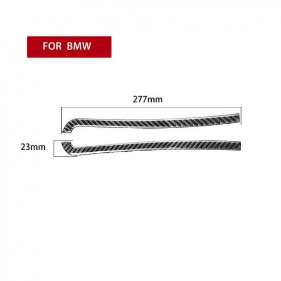 Wing Mirror Cover Strip Sticker Real Carbon Fiber Fit For BMW X5 X6 2014-