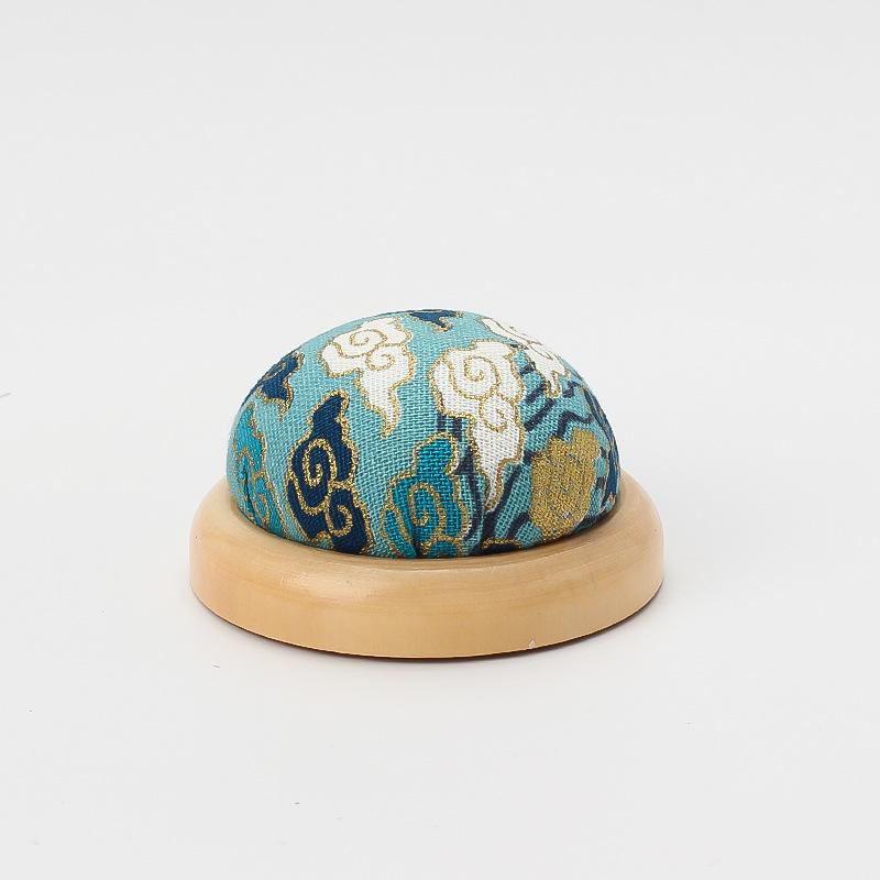 Japanese Style Wooden Pin Cushion & Needle Holder for DIY Sewing & Cross Stitch