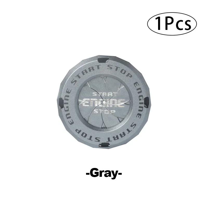 Engine Start Stop Button Cover Translucent Ignition Switch Protection Cap One-key Start Rotating Protective Cover for Most Cars