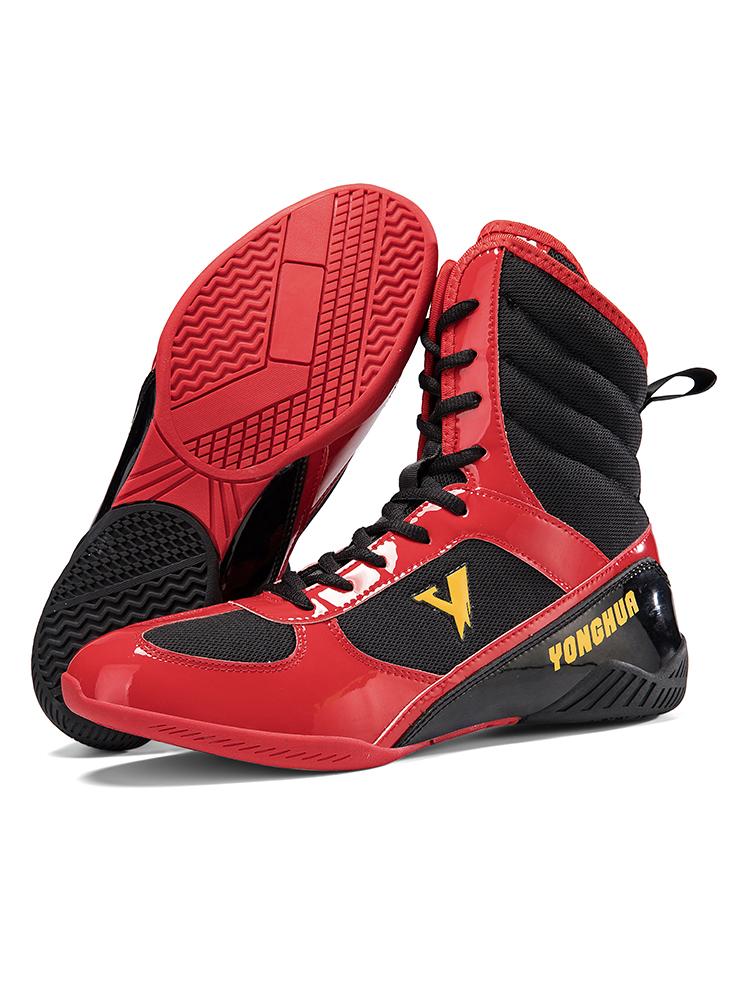 

Новые мужские боксерки Дышащие кроссовки Нескользящие тренировочные кроссовки для боя Износостойкая боевая экипировка Спортивные боксерские ботинки 47