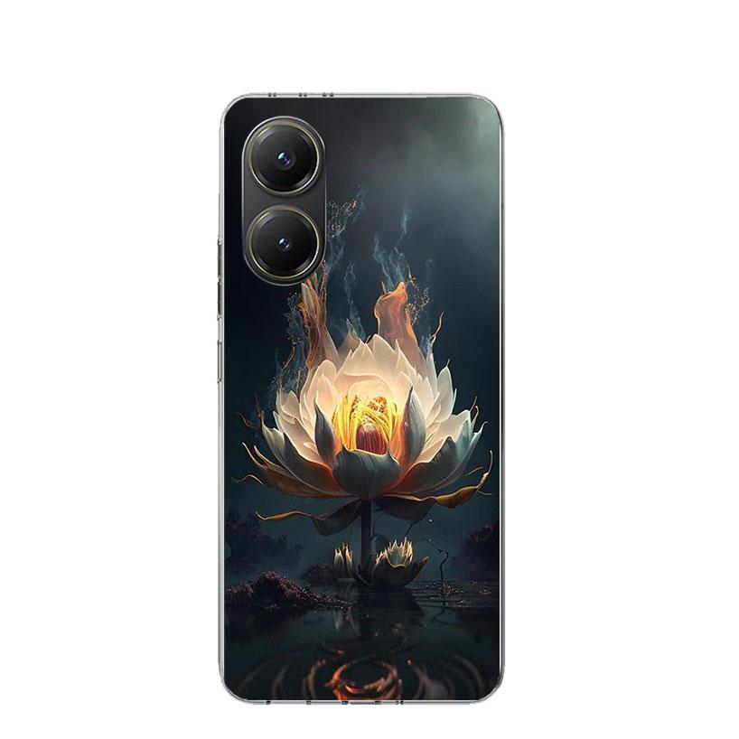 Buddhistischer Feuerlotus Handyhülle Für Xiaomi Poco X3 X5 X6 X7 X4 Nfc F7 Ultra F6 F5 Pro F4 Gt F3 M6 M5S M4 M3 Kunst Hülle Coque Poco