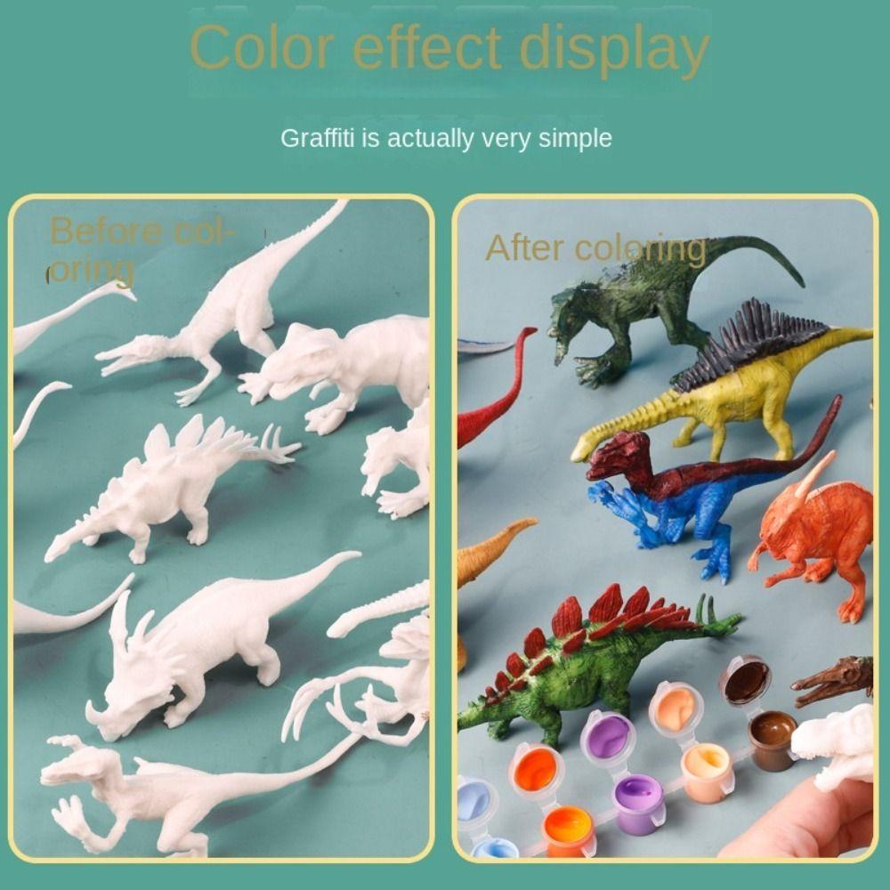 DIY Painting DIY Painting Animal Dinosaur Doll Hand-made Graffiti Dinosaur  Art Supplies