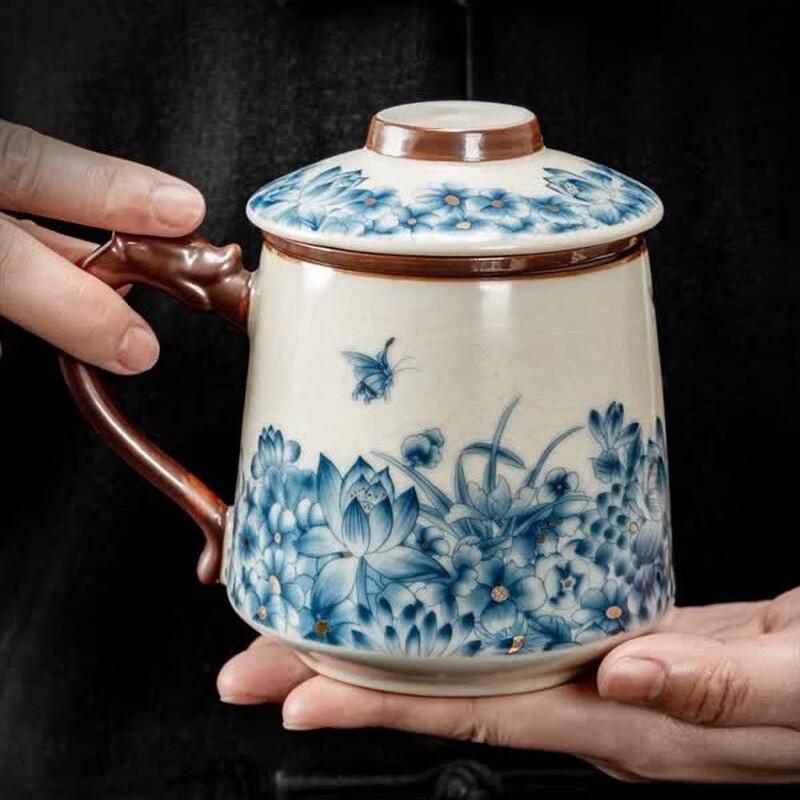 Nanshan Gentleman Ceramic Tea Mug with Infuser