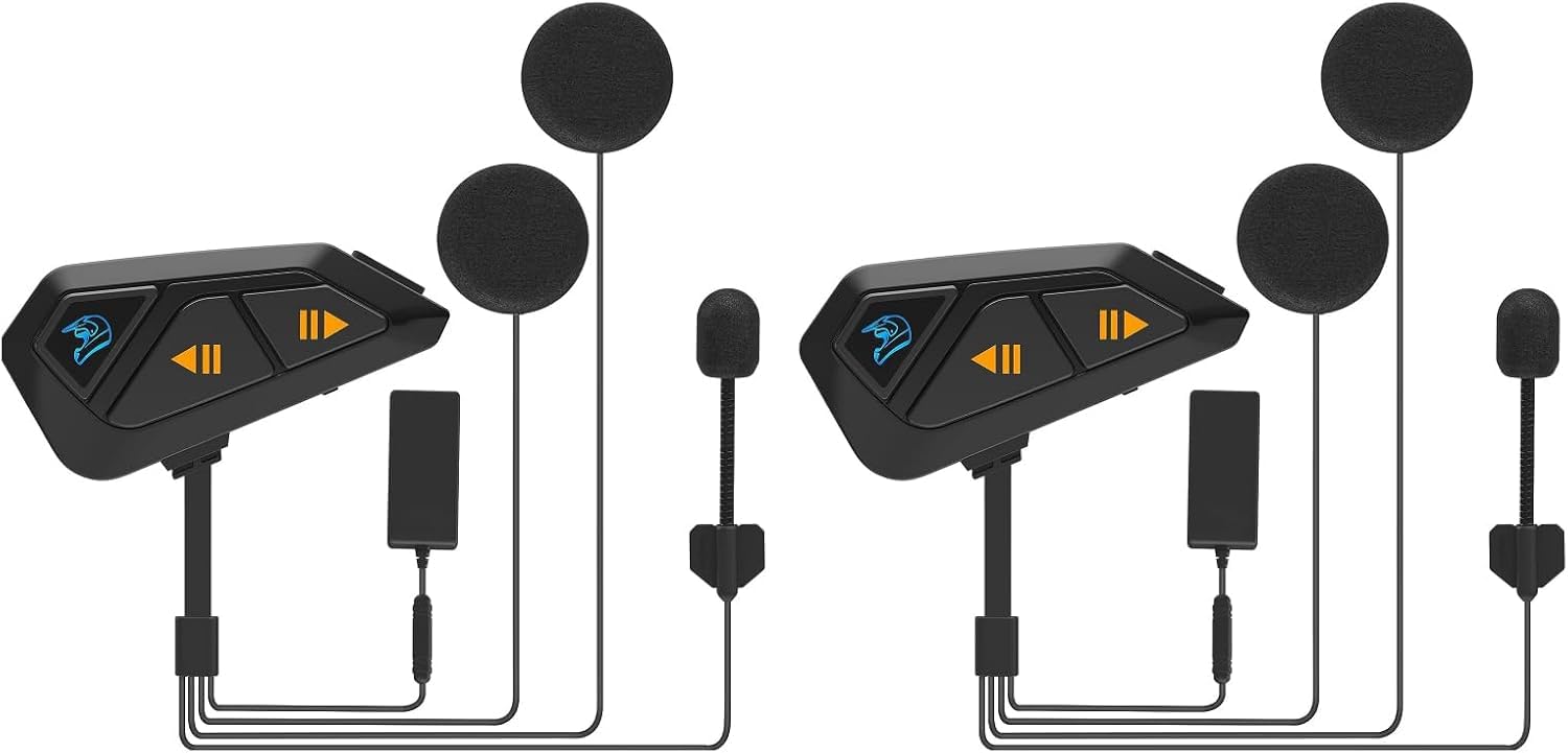 

FreedCon FG Мотоциклетная Одновременная Qualcomm 8мм Удобная Автоматическая Связь 1200м Связь Музыка ENC DSP CVC Шумоподавление Звук HIFI Siri чёрный