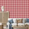 Red and coral checkered wallpaper, red background 50x1000