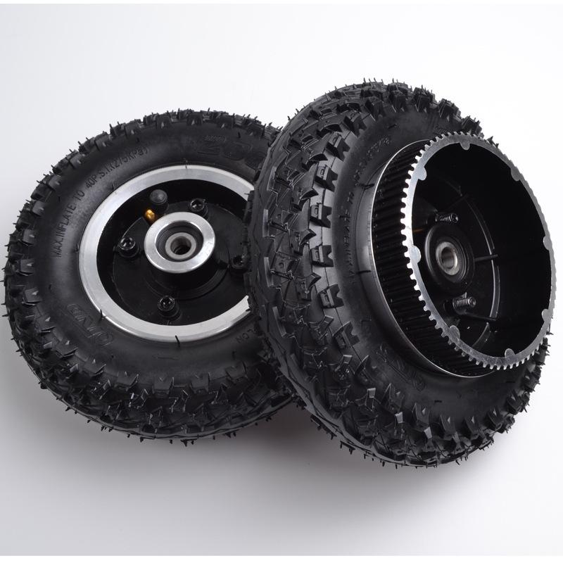 8" Electric Skateboard Synchronous Wheel with 72-Tooth Pulley, Gear Wheel, Inflatable Tire, Aluminum Alloy 200X50.
