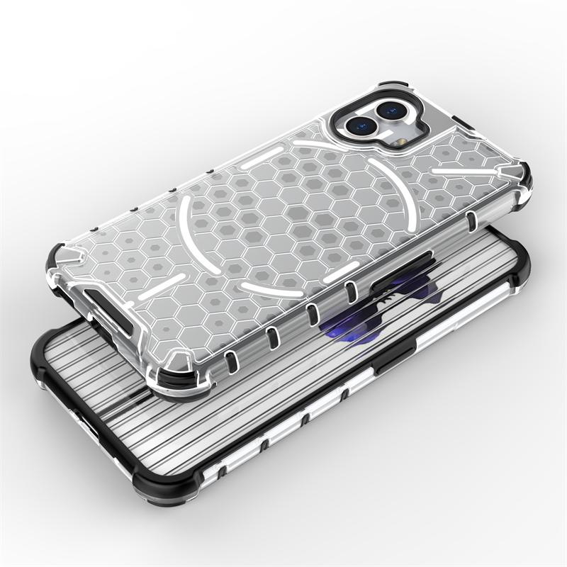 For Nothing Phone (2) Case Luxury Transparent Shockproof Armor Phone Cases For No Thing Phone2 NothingPhone 2 Hard PC Back Cover