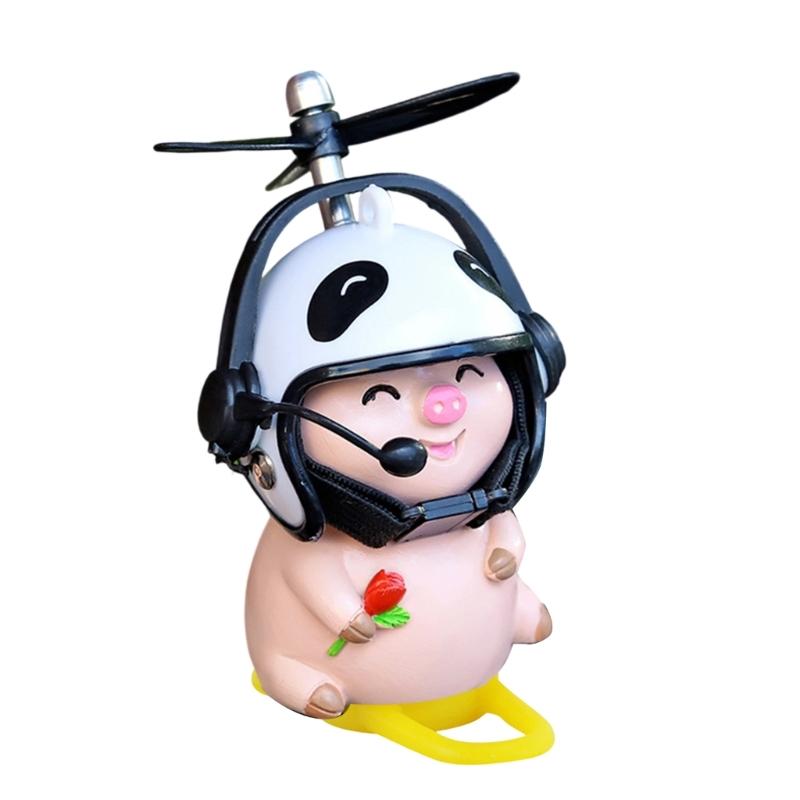 Cartoon Vehicle Ornament Wind Spinners Dashboard Decoration Propeller Decors for Bike Electric Motorcycles Car Interior