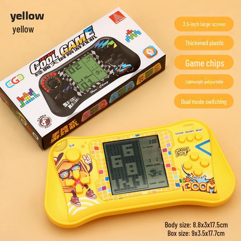 Klassische nostalgische Großbild-Tetris-Spielmaschine: Augenfreundliches pädagogisches elektronisches Spielzeug für Kinder