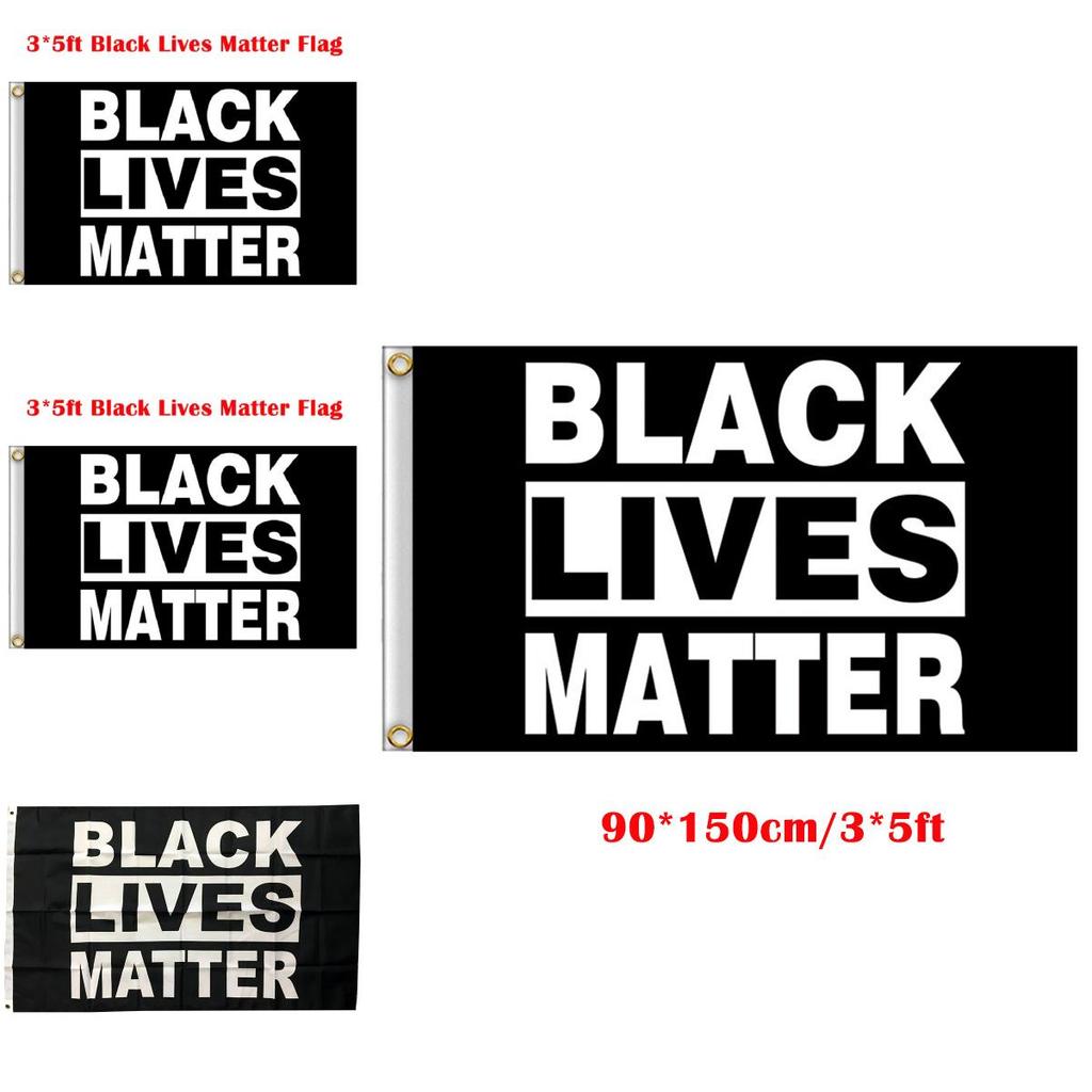 Hochwertiges 3x5ft Black Lives Matter Banner aus UV-beständigem Polyestergewebe